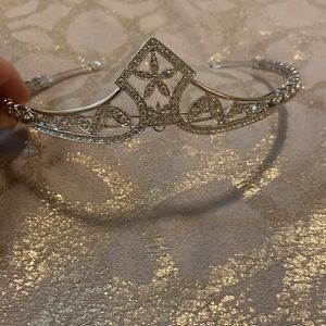 Silver and crystal Tiara for bridal, birthdays or just to feel fabulous.